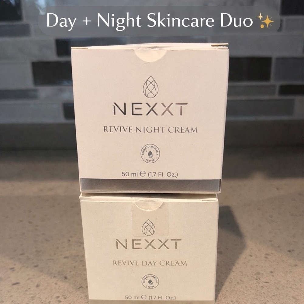 NEXXT Revive Day & Night Cream Set – 50 ml Each (1.7 oz) $129 mixed retail.